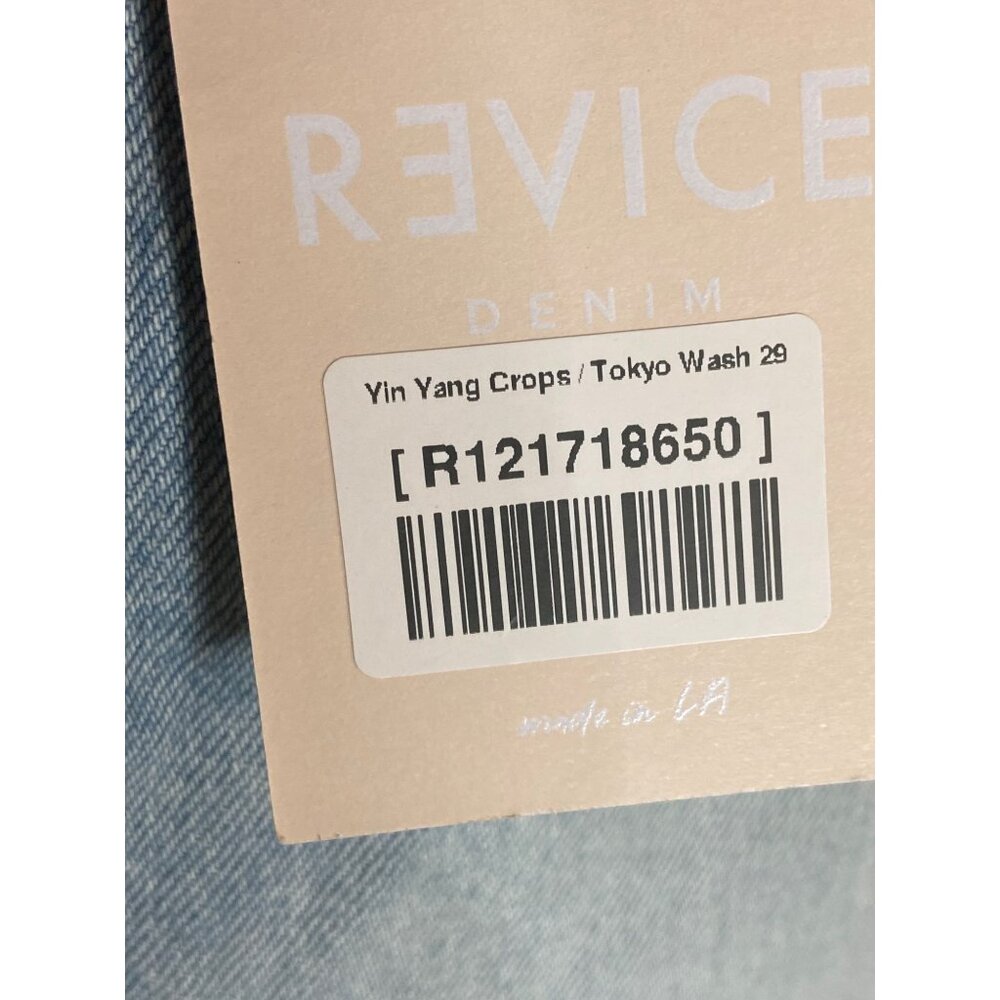 NWT REVICE Yin Yang Crop Tokyo Wash Jeans-sz 29 - Picture 6 of 11